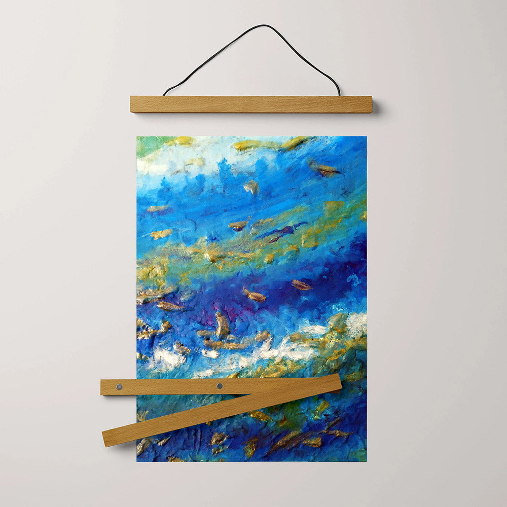 Abstract Contemporary Seascape Painting Hanging Canvas Wall Art - Home Decor Living Room