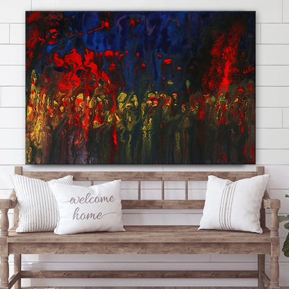 Abstract Mixed Media Art Painting Wall Art Decor - Canvas Wall Decor - Home Decor Living Room