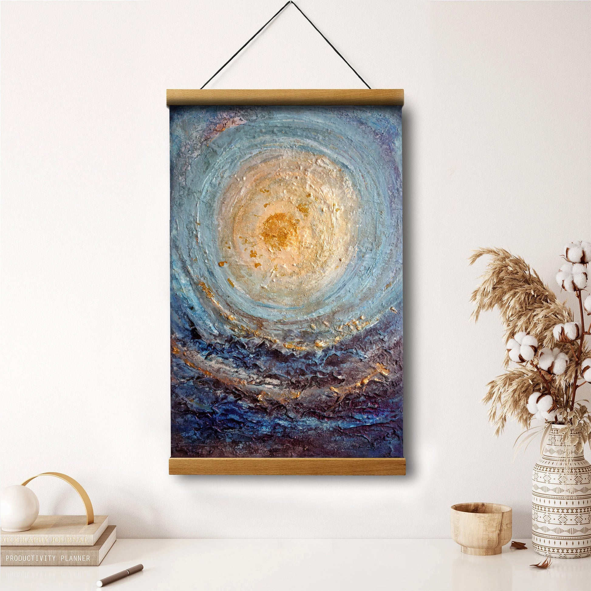 Abstract Original Painting Hanging Canvas Wall Art - Canvas Wall Decor - Home Decor Living Room