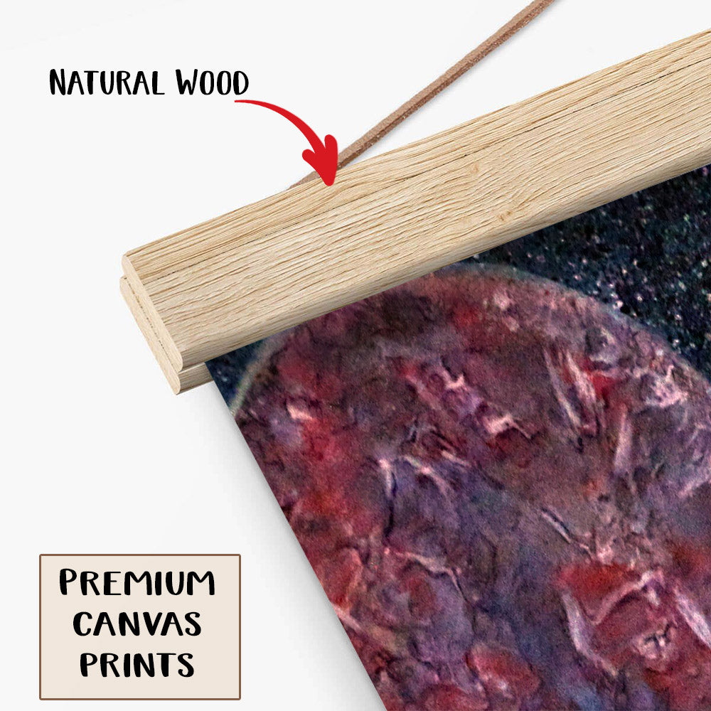 Abstract Space Art Planets Painting Hanging Canvas Wall Art - Canvas Wall Decor - Home Decor Living Room