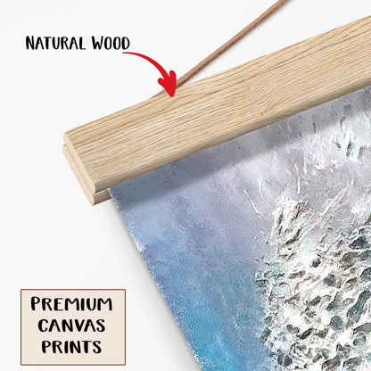 Abstract Waves Painting Hanging Canvas Wall Art - Canvas Wall Decor - Home Decor Living Room