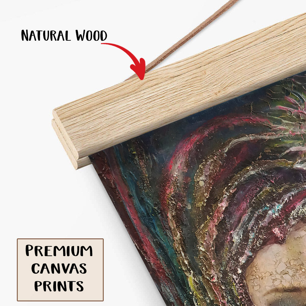 Abstract Woman Portrait Painting Hanging Canvas Wall Art - Canvas Wall Decor - Home Decor Living Room