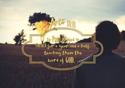 Acts 1811 Canvas Wall Art Print - Christian Canvas Wall Art