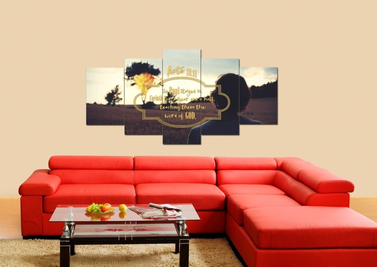 Acts 1811 Canvas Wall Art Print - Christian Canvas Wall Art
