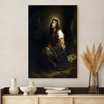 Agony In The Garden Of Gethsemane - Canvas Pictures - Jesus Canvas Art - Christian Wall Art