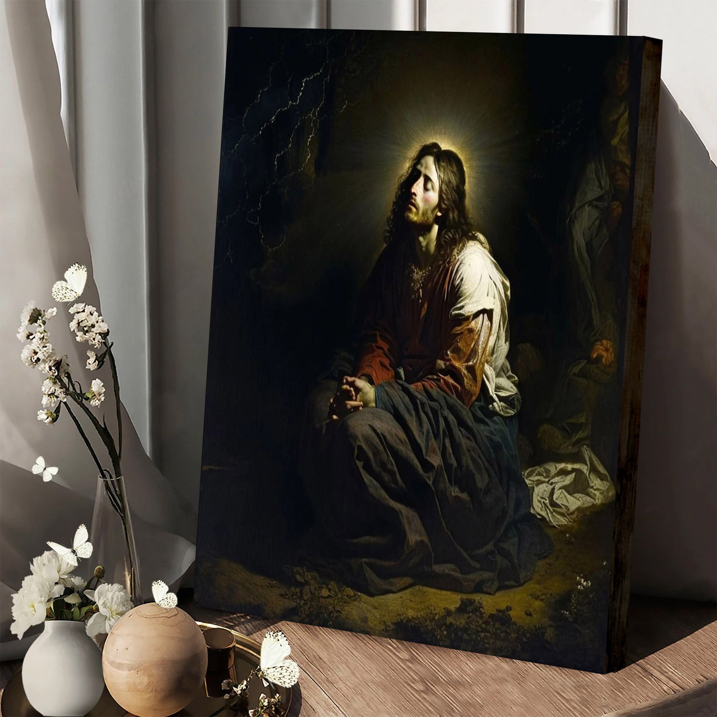 Agony In The Garden Of Gethsemane - Canvas Pictures - Jesus Canvas Art - Christian Wall Art