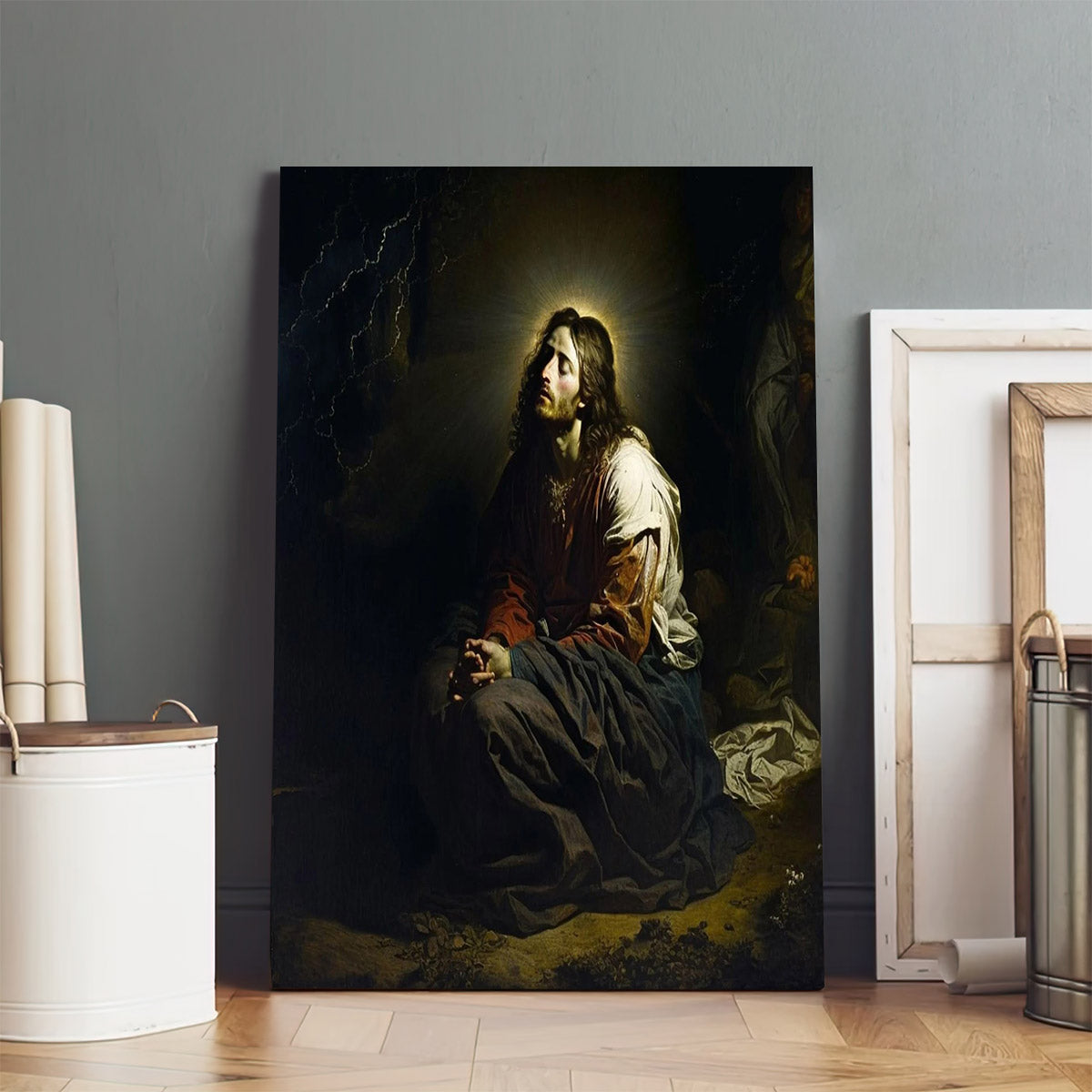 Agony In The Garden Of Gethsemane - Canvas Pictures - Jesus Canvas Art - Christian Wall Art