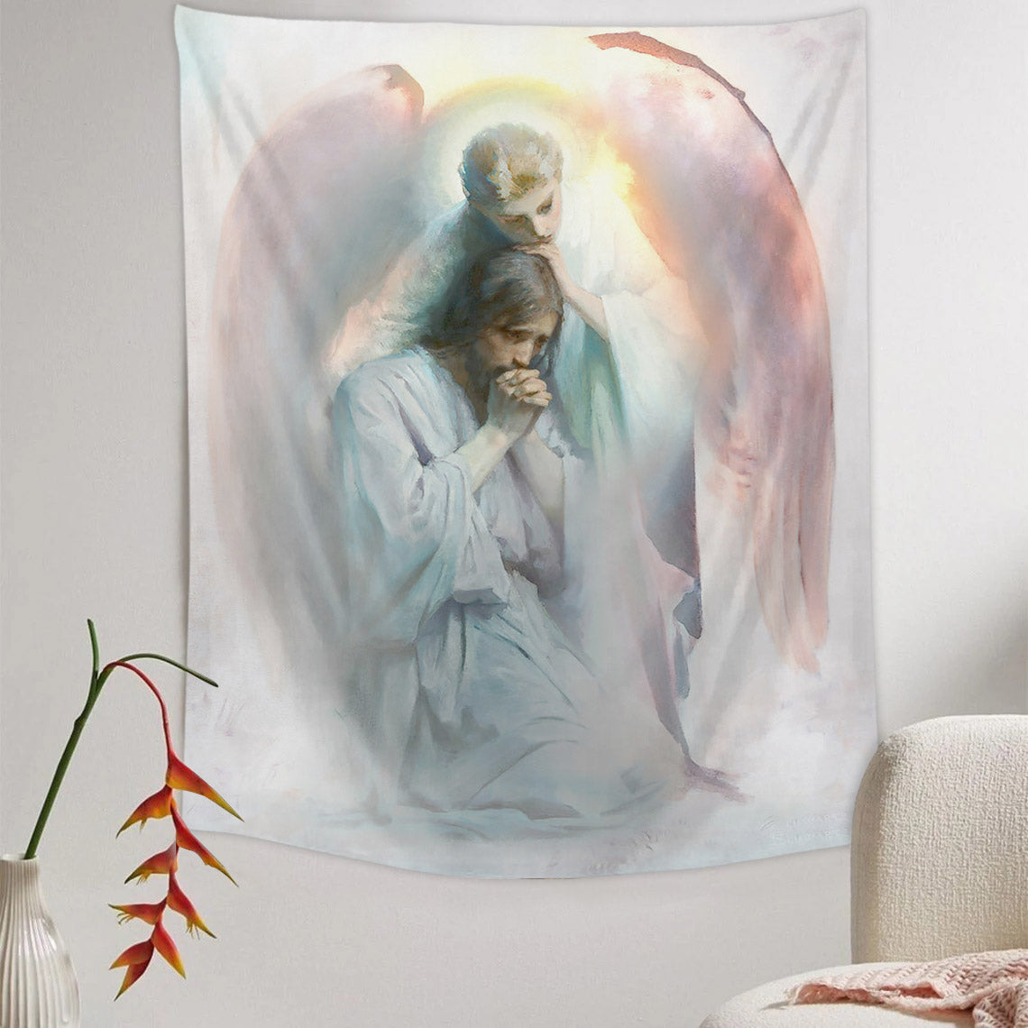 Agony in the Garden 1 Tapestry - Jesus Picture - Religious Tapestry - Christian Tapestry Wall Hangings