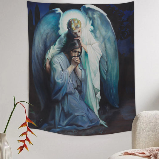 Agony in the Garden 2 Tapestry - Jesus Picture - Religious Tapestry - Christian Tapestry Wall Hangings