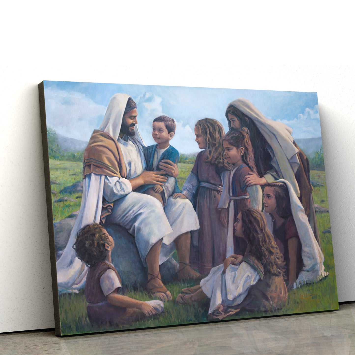 All Eyes On Jesus Canvas Picture - Jesus Canvas Wall Art - Christian Wall Art