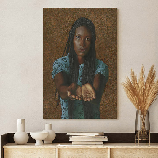 All I Ask Black Woman Canvas Wall Art - Christan Wall Decor