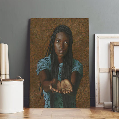 All I Ask Black Woman Canvas Wall Art - Christan Wall Decor