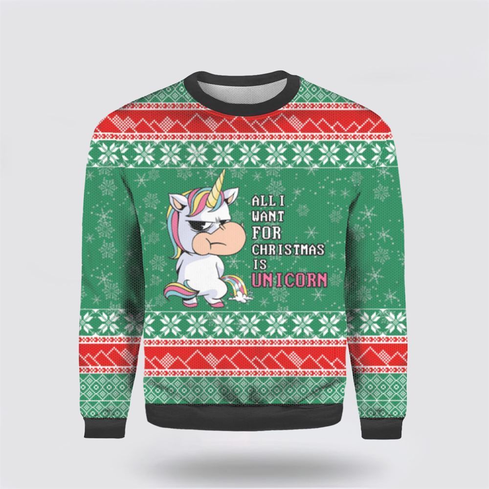 All I Want For Christmas Is Bulldog Ugly Christmas Sweater For Men And Women, Gift For Christmas, Best Winter Christmas Outfit