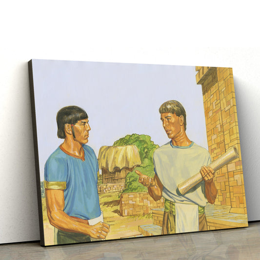 Alma Testifying To Korihor That There Is A God Canvas Pictures - Christian Paintings For Home - Religious Canvas Wall Decor