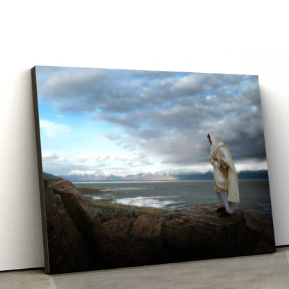 Alone Shepherd Canvas Wall Art - Jesus Picture - Christian Wall Decor