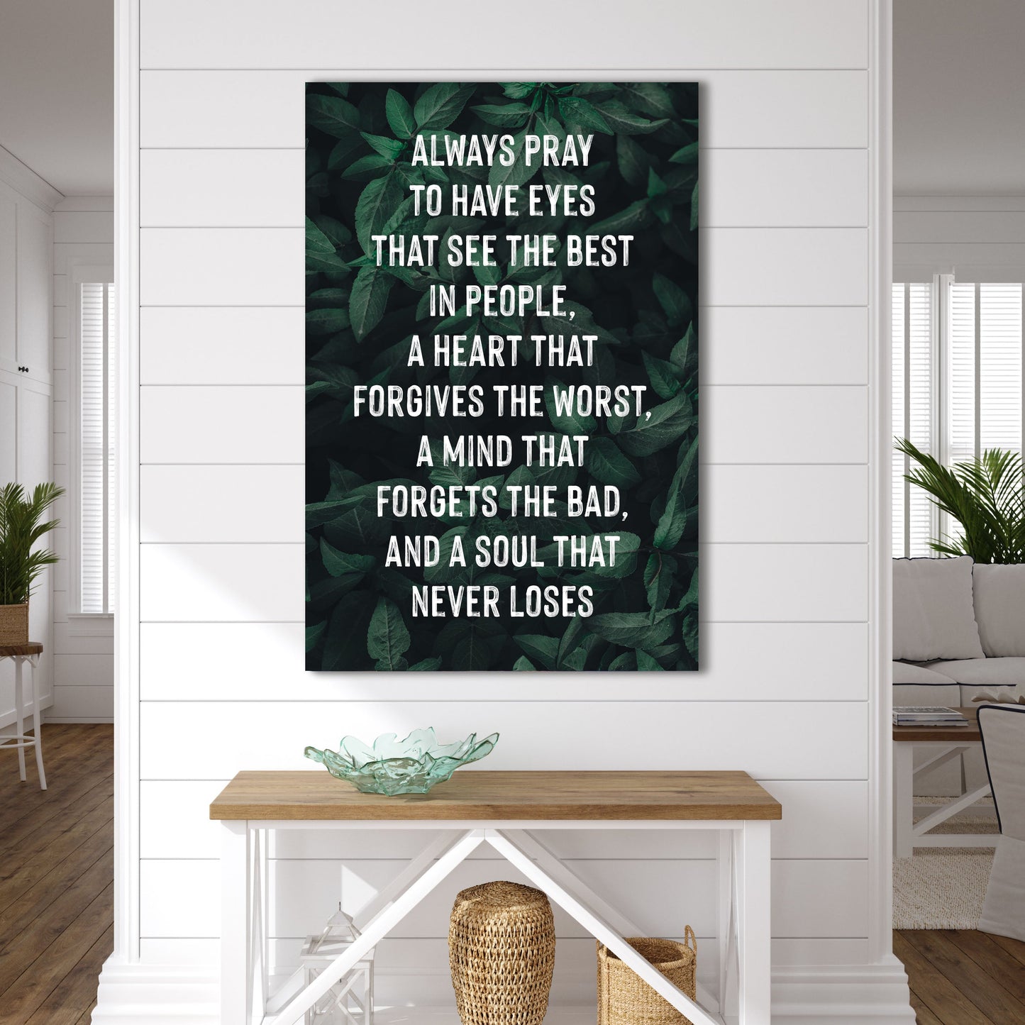 Always Pray To Have Eyes Canvas Wall Art - Christian Wall Decor - Bible Verse Canvas Art