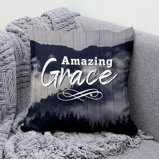 Amazing Grace Christian Pillow