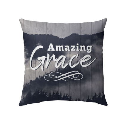 Amazing Grace Christian Pillow