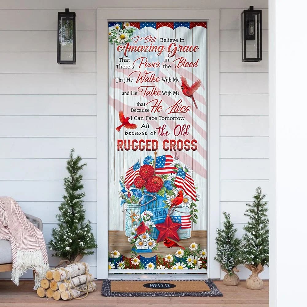 Amazing Grace Door Cover - Religious Door Decorations