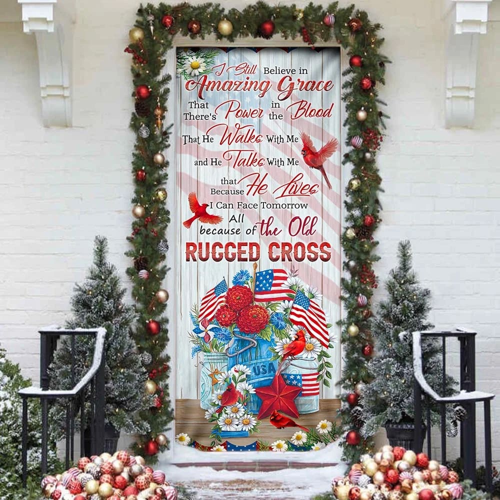 Amazing Grace Door Cover - Religious Door Decorations