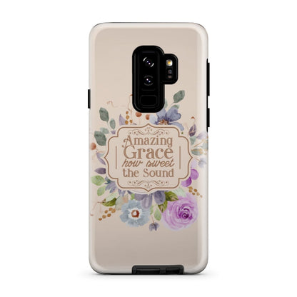 Amazing Grace How Sweet The Sound Flower Phone Case - Christian Phone Cases- Iphone Samsung Cases Christian