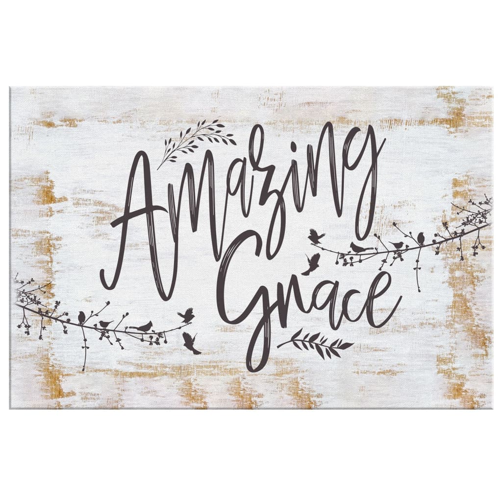 Amazing Grace Wall Art - Christian Wall Art Canvas - Religious Wall Decor
