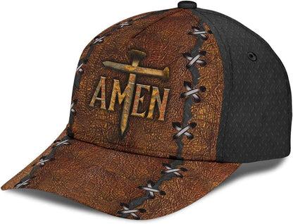 Amen The Cross Holy Baseball Cap - Christian Hats for Men and Women