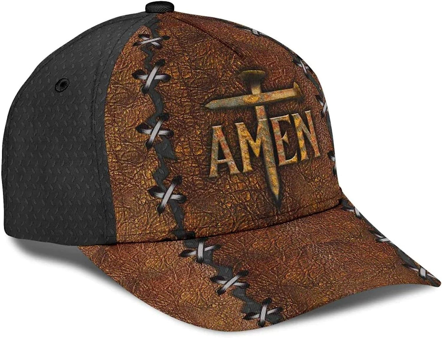 Amen The Cross Holy Baseball Cap - Christian Hats for Men and Women