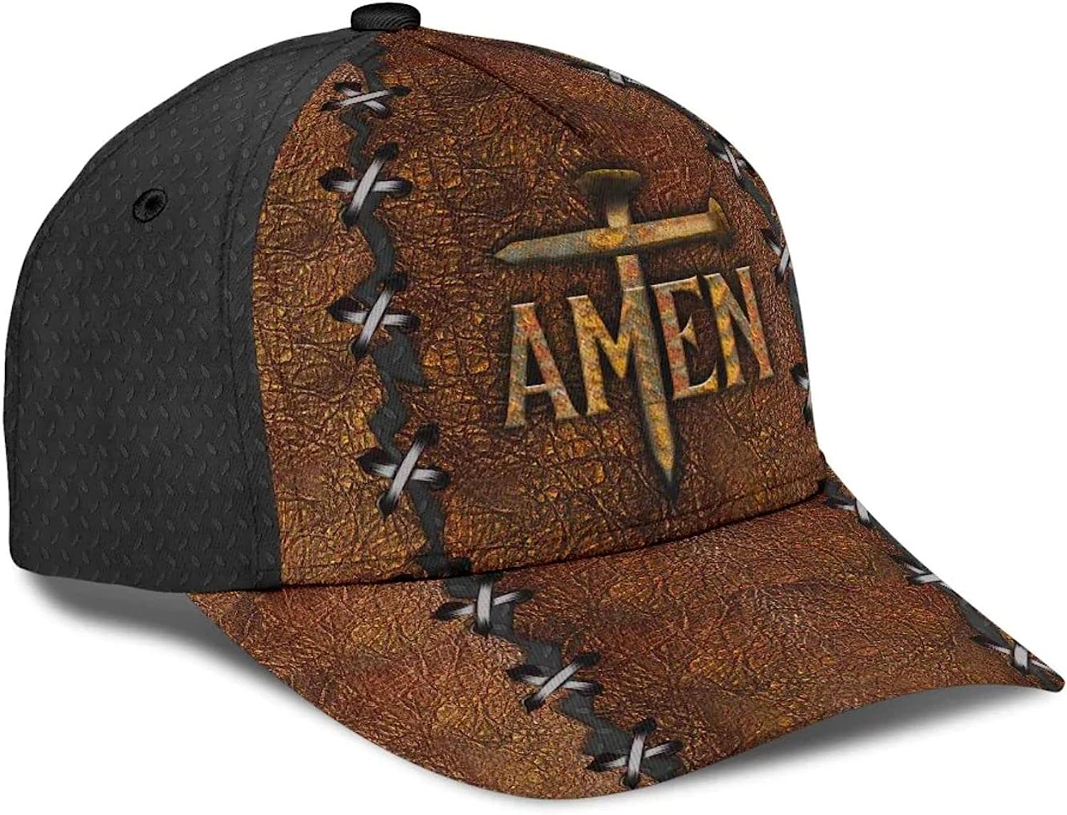 Amen The Cross Holy Baseball Cap - Christian Hats for Men and Women