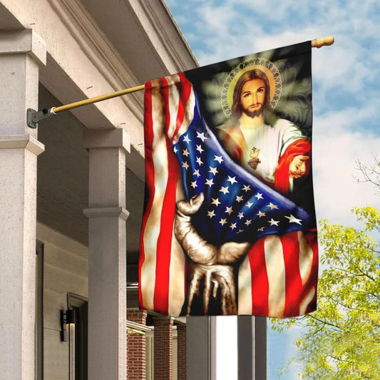 America Nee - Christian Garden Flags - Outdoor Christian Flag