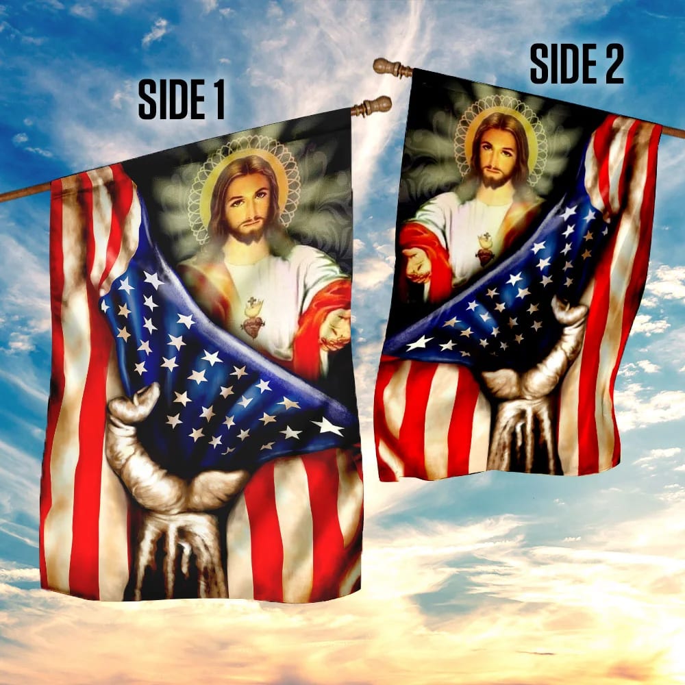 America Nee - Christian Garden Flags - Outdoor Christian Flag
