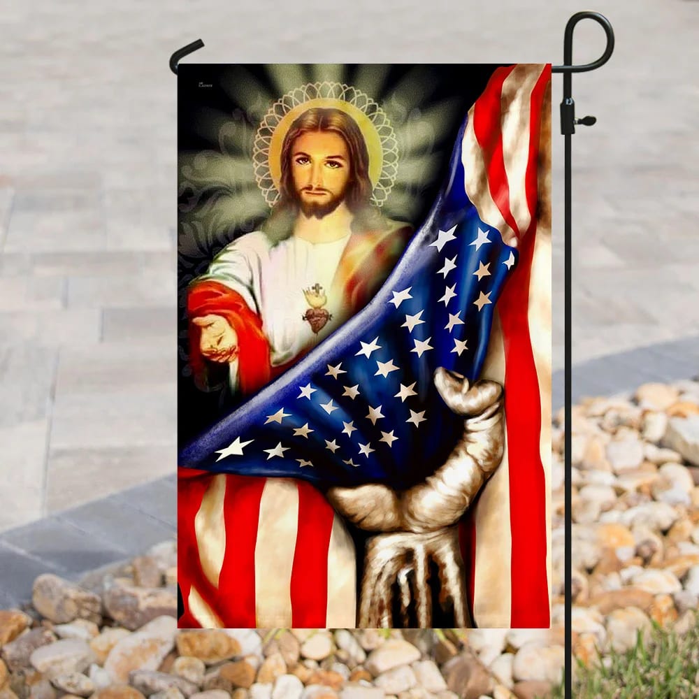 America Nee - Christian Garden Flags - Outdoor Christian Flag