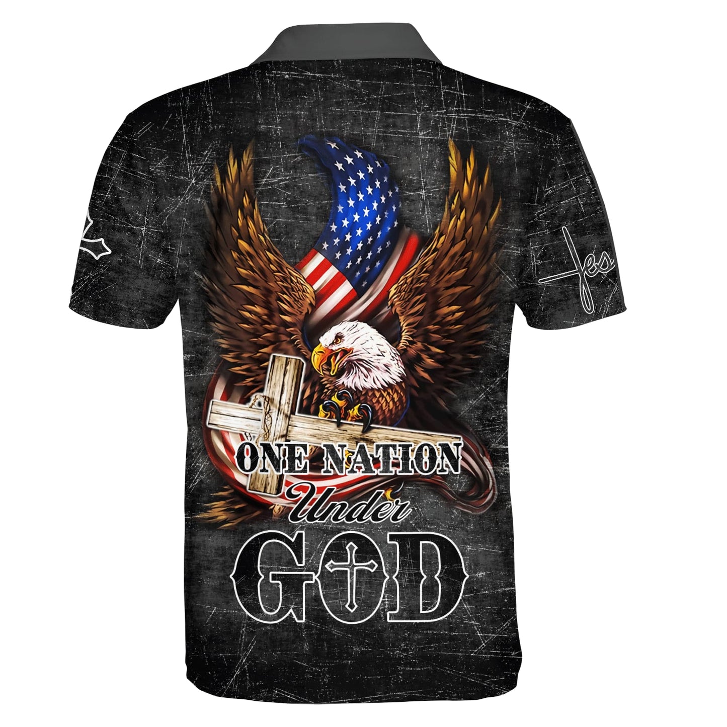 American Eagle One Under God Polo Shirt - Christian Shirts & Shorts