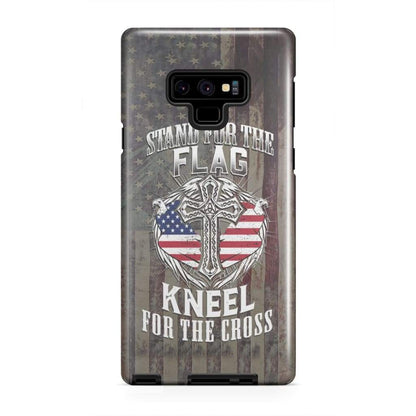 American Flag Stand For The Flag And Kneel For The Cross Phone Case - Christian Phone Cases