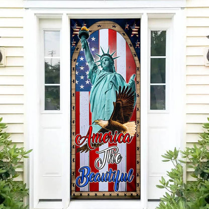 American Patriotic Door Cover Step - Religious Door Decorations - Christian Home Decor