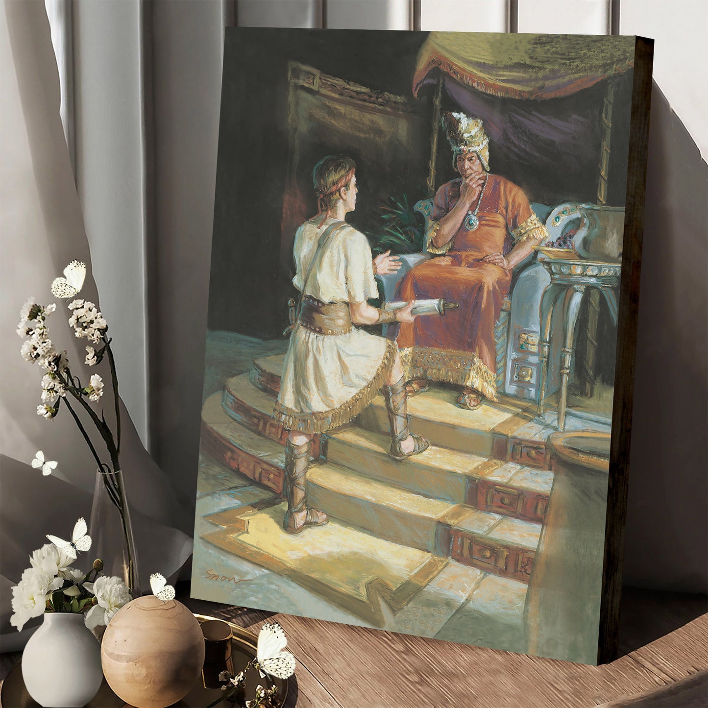 Ammon And King Lamoni Canvas Pictures - Religious Canvas Wall Art - Scriptures Wall Decor