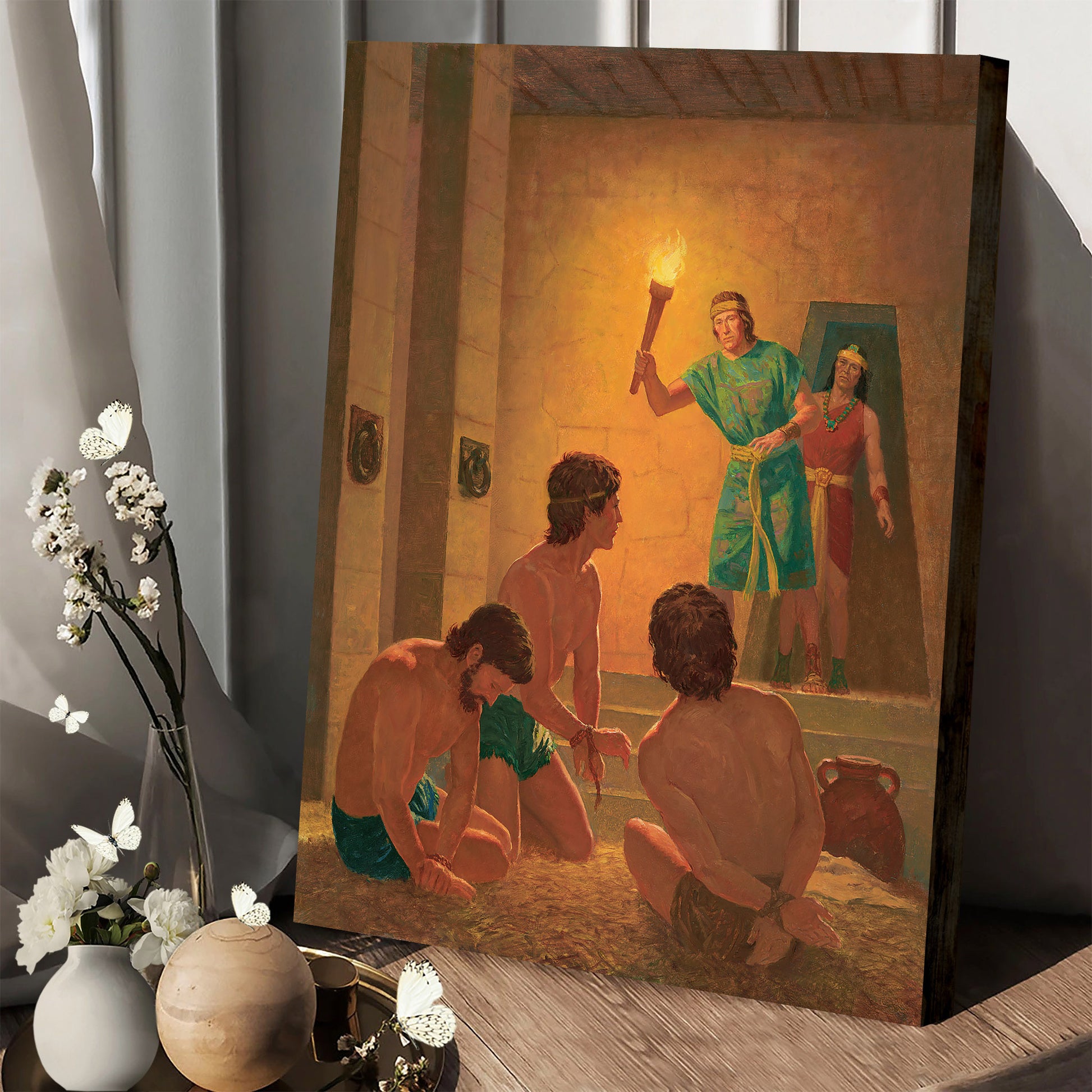 Ammon Delivers Aaron And His Companions From Prison Canvas Pictures - Religious Canvas Wall Art - Scriptures Wall Decor