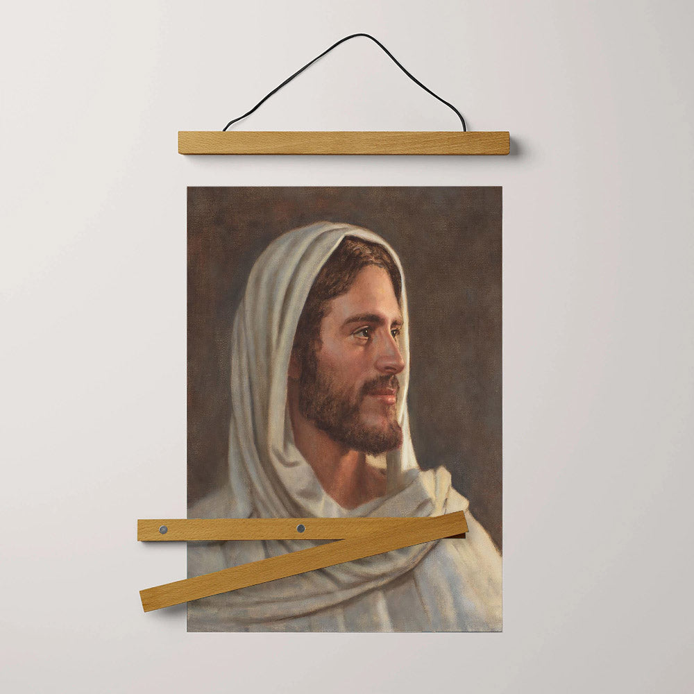 Amongst Us Hanging Canvas Wall Art - Jesus Picture - Jesus Portrait Canvas - Religious Canvas