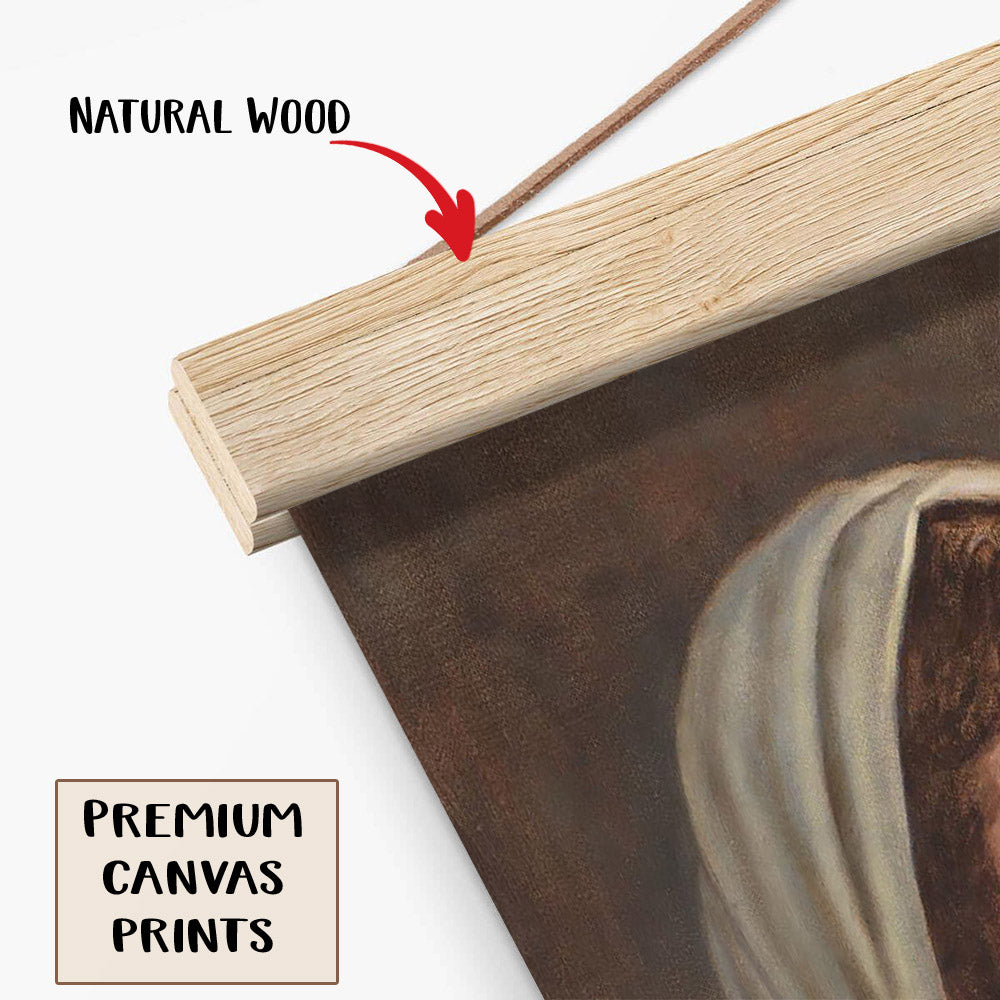 Amongst Us Hanging Canvas Wall Art - Jesus Picture - Jesus Portrait Canvas - Religious Canvas