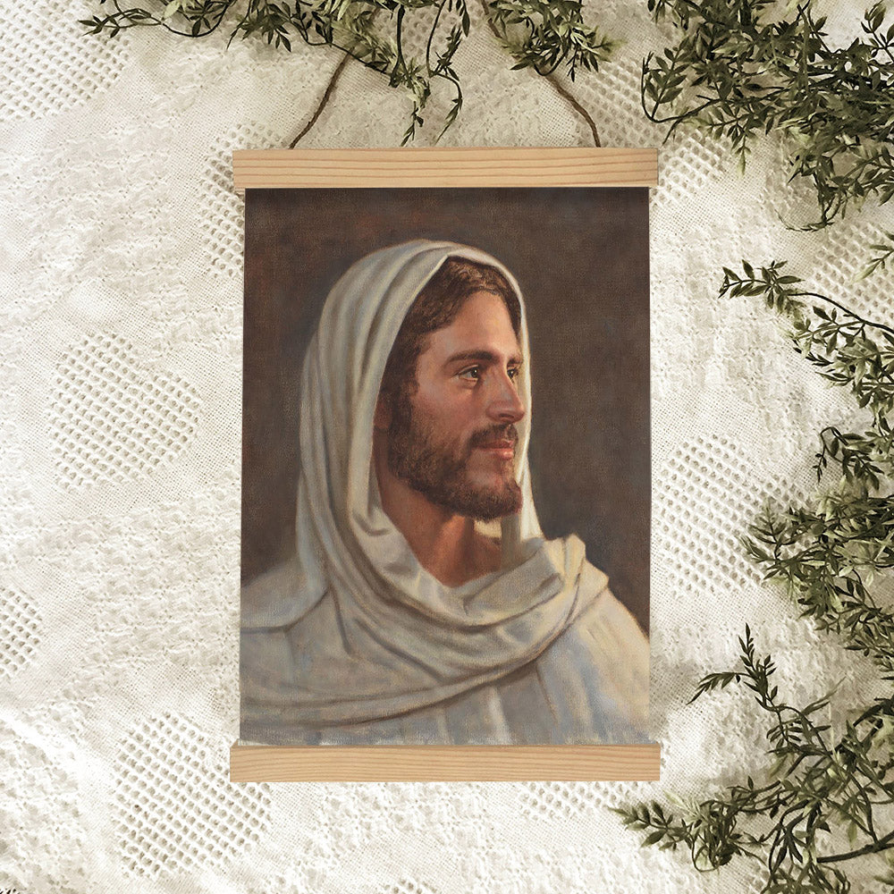 Amongst Us Hanging Canvas Wall Art - Jesus Picture - Jesus Portrait Canvas - Religious Canvas
