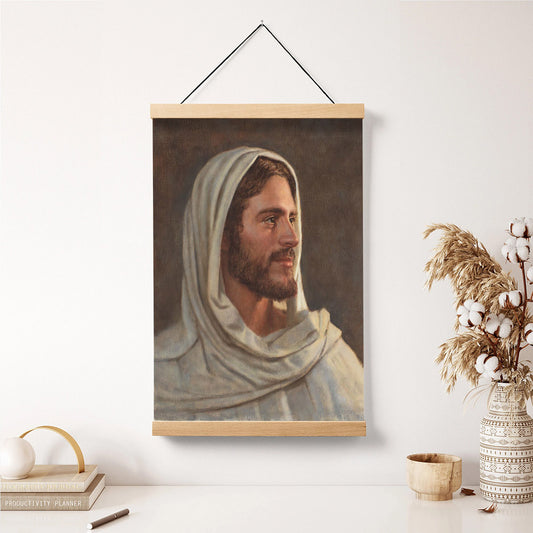 Amongst Us Hanging Canvas Wall Art - Jesus Picture - Jesus Portrait Canvas - Religious Canvas