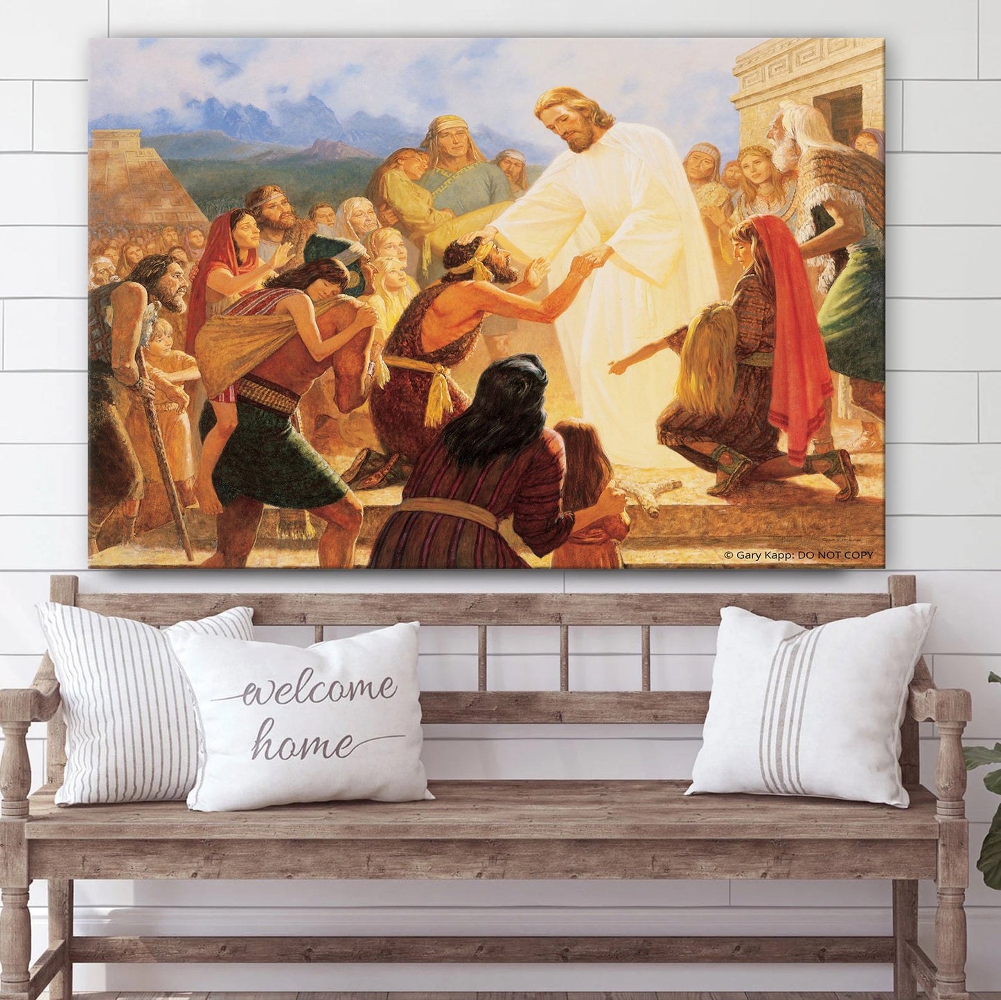 And He Healed Them All Every One Canvas Pictures - Christian Paintings For Home - Religious Canvas Wall Decor