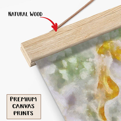 Angel Heart Hanging Canvas Wall Art Decor - Catholic Hanging Canvas Wall Art - Religious Gift - Christian Wall Art Decor