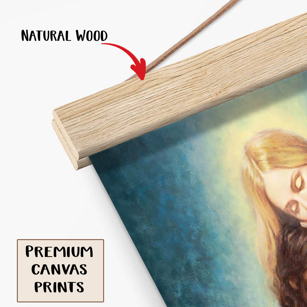 Angel Mother Hanging Canvas Wall Art - Gift For Mom - Religious Canvas