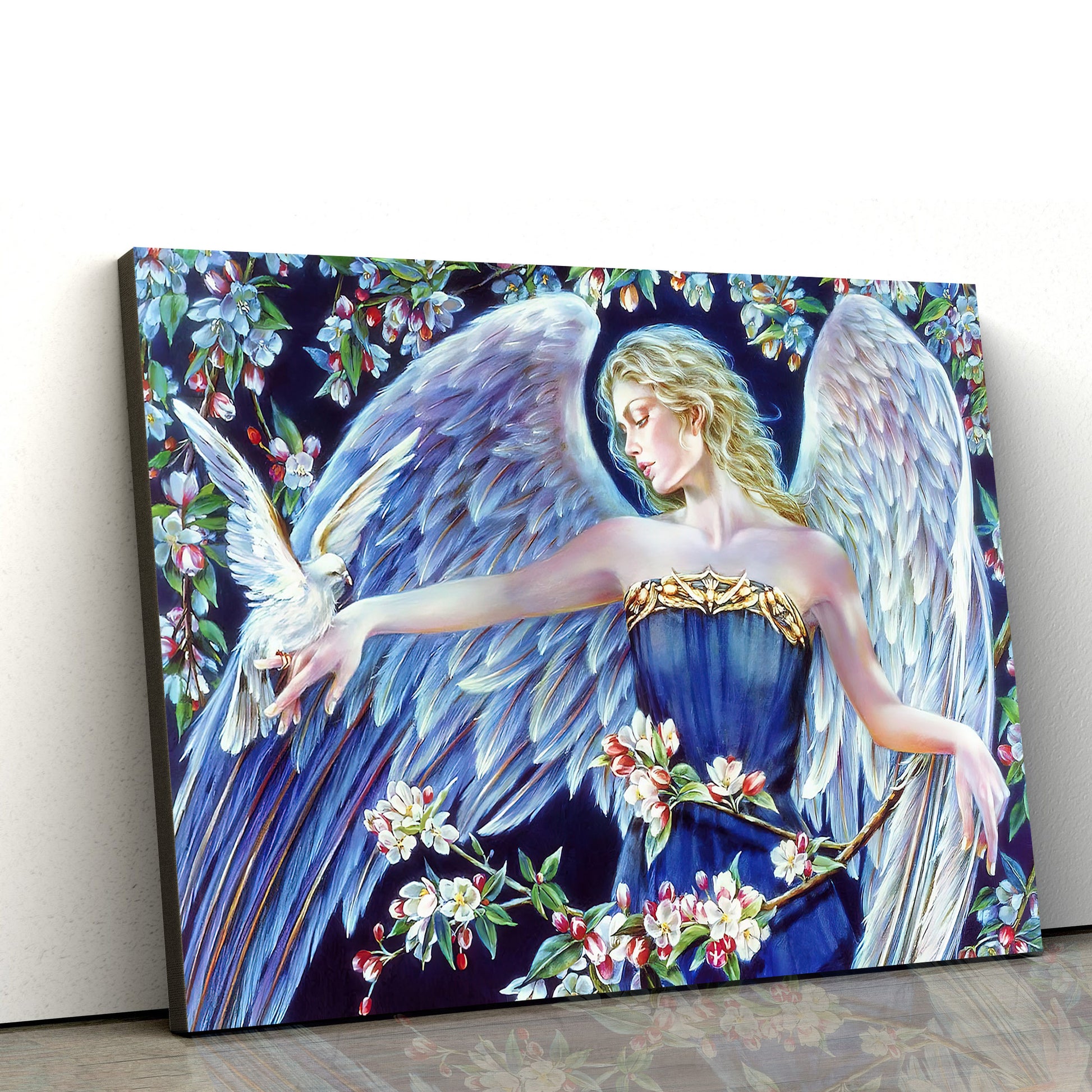 Angel Of Spring Canvas Wall Art - Catholic Canvas Wall Art - Religious Gift - Christian Wall Art Decor