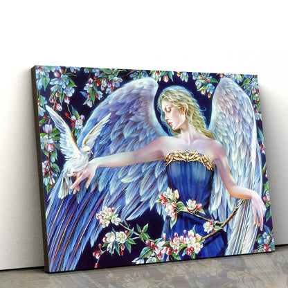Angel Of Spring Canvas Wall Art - Catholic Canvas Wall Art - Religious Gift - Christian Wall Art Decor