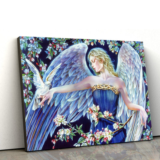 Angel Of Spring Canvas Wall Art - Catholic Canvas Wall Art - Religious Gift - Christian Wall Art Decor
