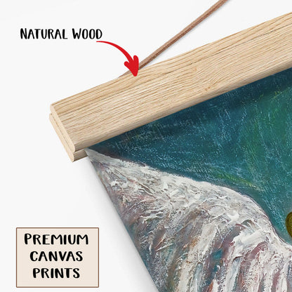 Angel Original Painting Guardian Angel Hanging Canvas Wall Art - Catholic Hanging Hanging Canvas Wall Art - Religious Gift - Christian Wall Art Decor