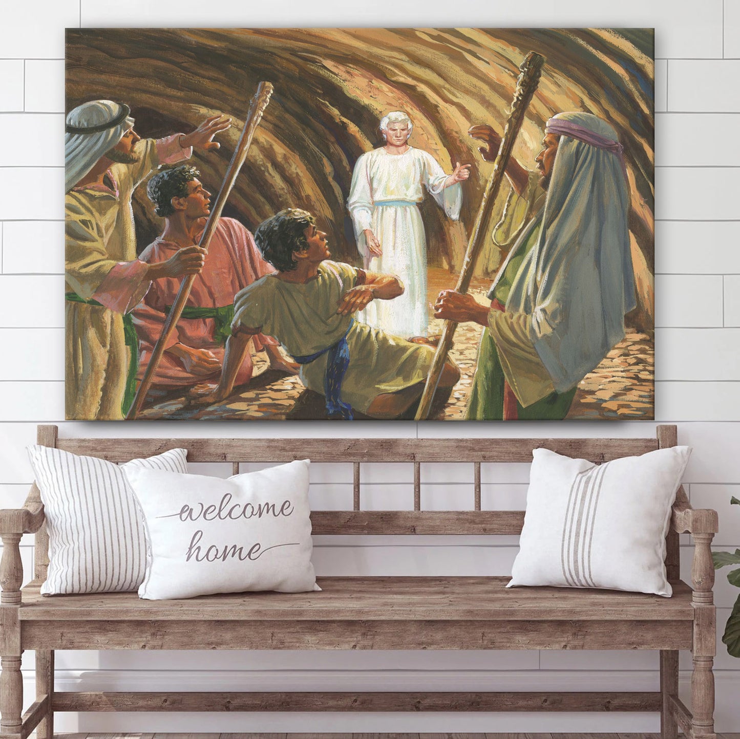 Angel Stopping Laman And Lemuel Canvas Pictures - Christian Paintings For Home - Religious Canvas Wall Decor