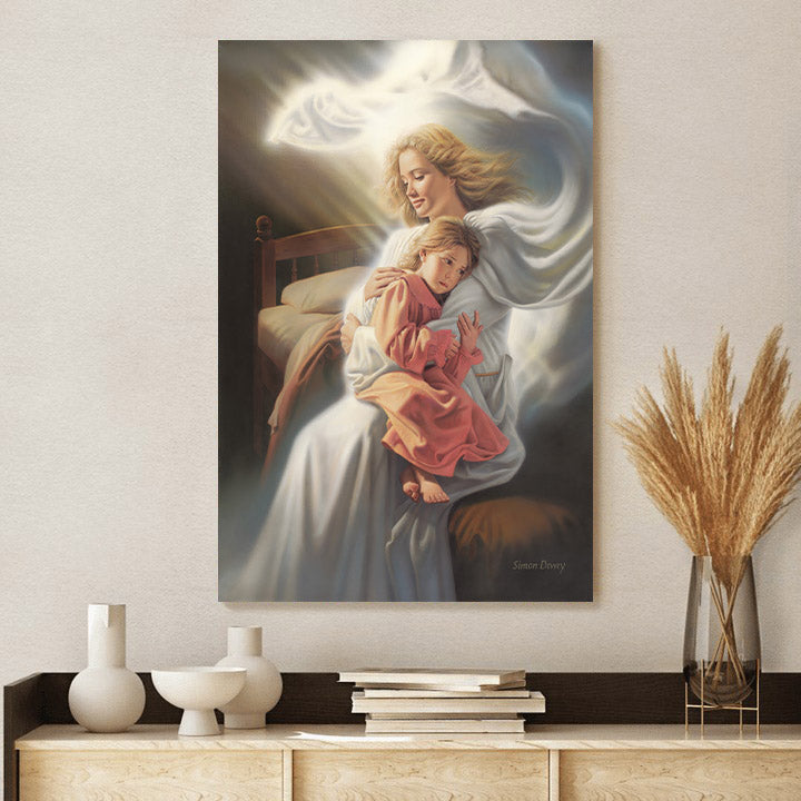 Angels Among Us Canvas Picture - Jesus Canvas Wall Art - Christian Wall Art